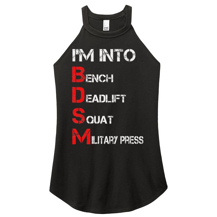 IM Into Bdsm Bench Squat Deadlift Military Press Women's Perfect Tri Rocker Tank
