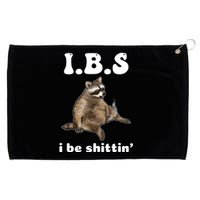 Ibs I Be Shittin Cute Raccoon Funny Grommeted Golf Towel