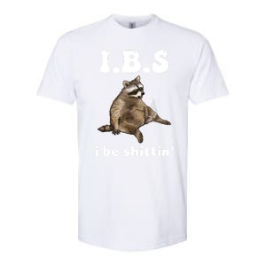 Ibs I Be Shittin Cute Raccoon Funny Softstyle CVC T-Shirt