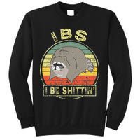 Ibs I Be Shittin Funny Raccoon Vintage Sweatshirt