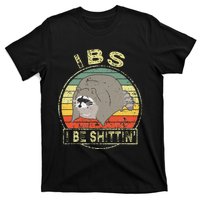 Ibs I Be Shittin Funny Raccoon Vintage T-Shirt