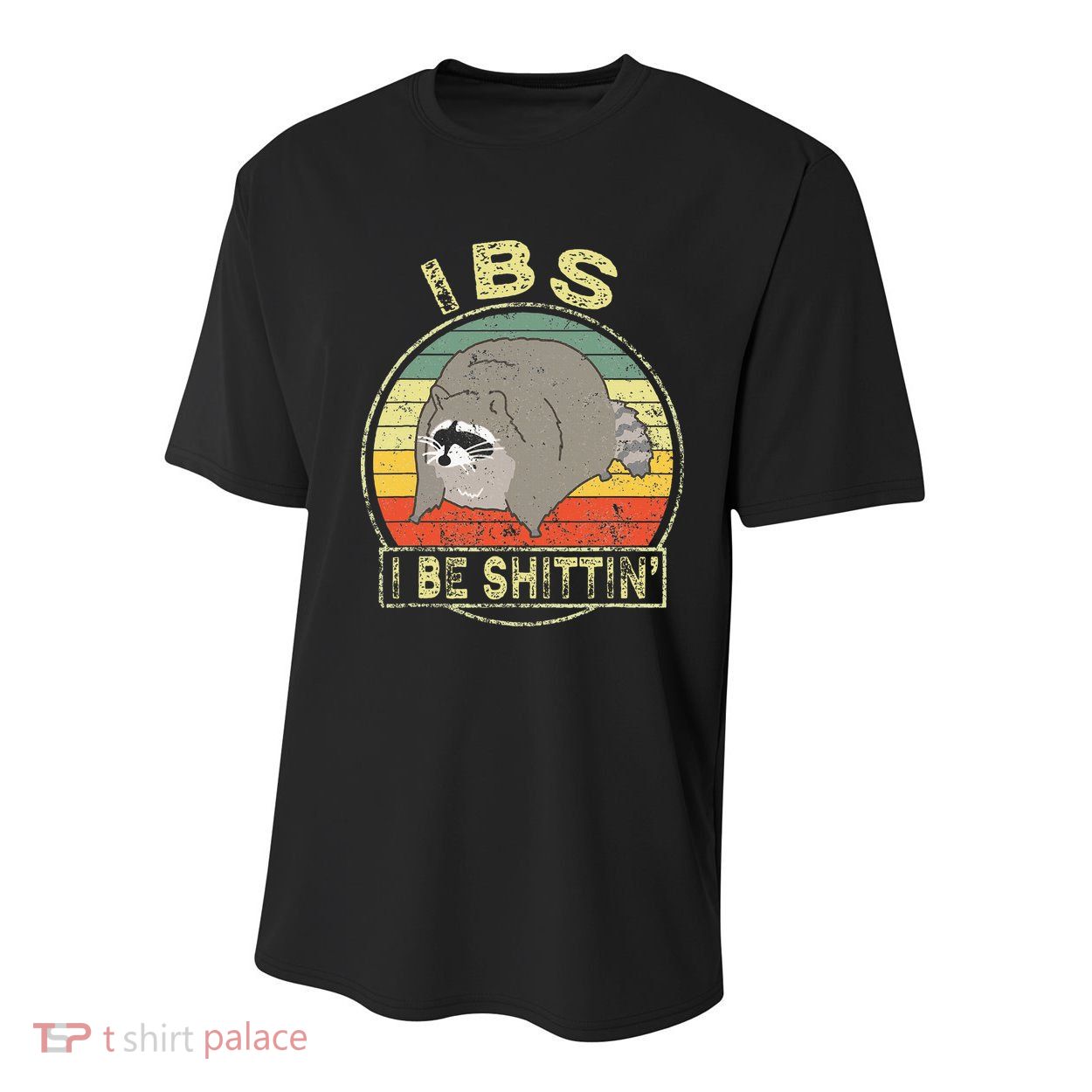 Ibs I Be Shittin Funny Raccoon Vintage Youth Performance Sprint T-Shirt