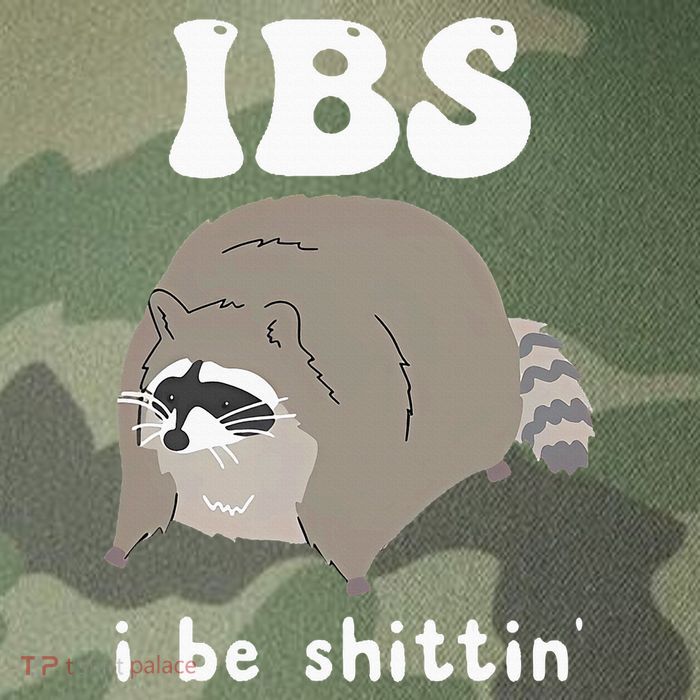 IBS I Be Shittin' Raccoon Funny Legacy Tie Dye Trucker Hat
