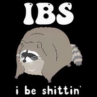 IBS I Be Shittin' Raccoon Funny 7-Panel Snapback Hat