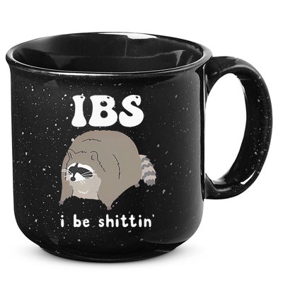 IBS I Be Shittin' Raccoon Funny 15oz Campfire Ceramic Mug