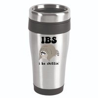 IBS I Be Shittin' Raccoon Funny 16oz Travel Tumbler
