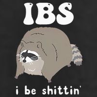 IBS I Be Shittin' Raccoon Funny Golf Towel