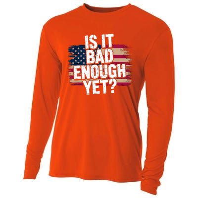 Is It Bad Enough Yet Vote America Cooling Performance Long Sleeve Crew