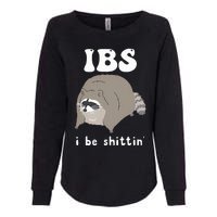 IBS I Be Shittin' Raccoon Funny Womens California Wash Sweatshirt