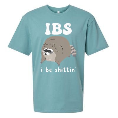 IBS I Be Shittin' Raccoon Funny Sueded Cloud Jersey T-Shirt