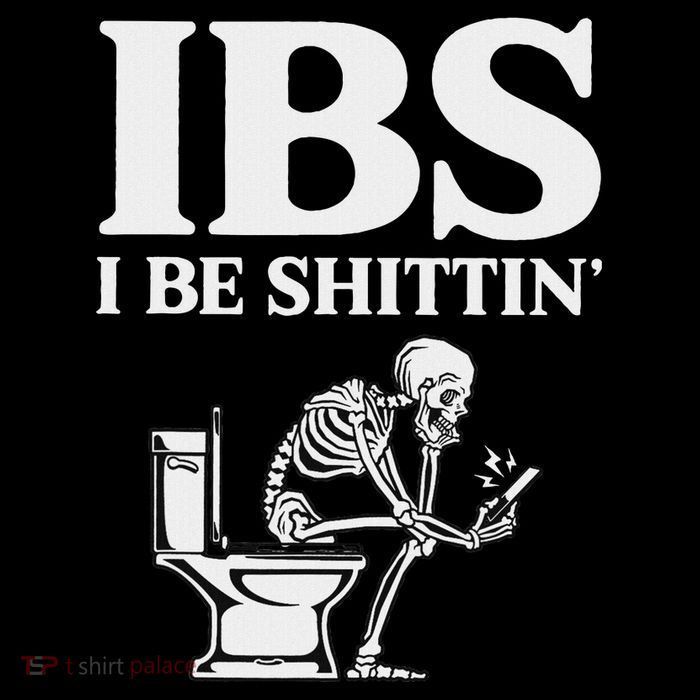 Ibs I Be Shittin Funny Skeleton 7-Panel Snapback Hat