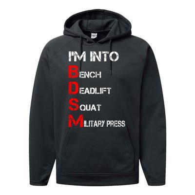 IM Into Bdsm Bench Squat Deadlift Military Press Performance Fleece Hoodie