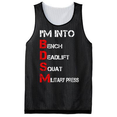 IM Into Bdsm Bench Squat Deadlift Military Press Mesh Reversible Basketball Jersey Tank