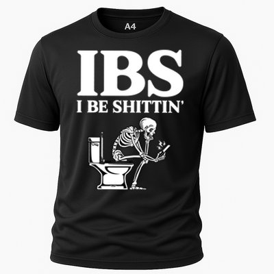 Ibs I Be Shittin Funny Skeleton Cooling Performance Crew T-Shirt