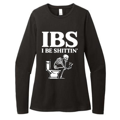 Ibs I Be Shittin Funny Skeleton Womens CVC Long Sleeve Shirt