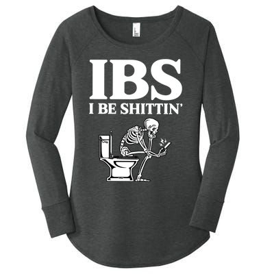 Ibs I Be Shittin Funny Skeleton Women's Perfect Tri Tunic Long Sleeve Shirt