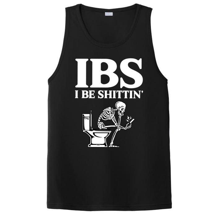 Ibs I Be Shittin Funny Skeleton PosiCharge Competitor Tank