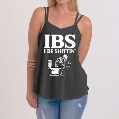 Ibs I Be Shittin Funny Skeleton Women's Strappy Tank