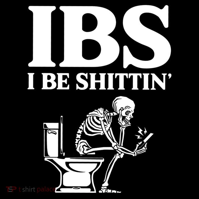 Ibs I Be Shittin Funny Skeleton Kids Hoodie