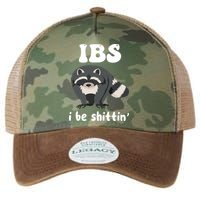 Ibs I Be Shittin Funny Joke Raccoon Legacy Tie Dye Trucker Hat