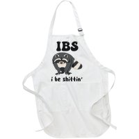 Ibs I Be Shittin Funny Joke Raccoon Full-Length Apron With Pockets