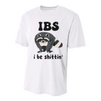 Ibs I Be Shittin Funny Joke Raccoon Youth Performance Sprint T-Shirt
