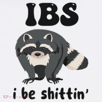 Ibs I Be Shittin Funny Joke Raccoon Visor