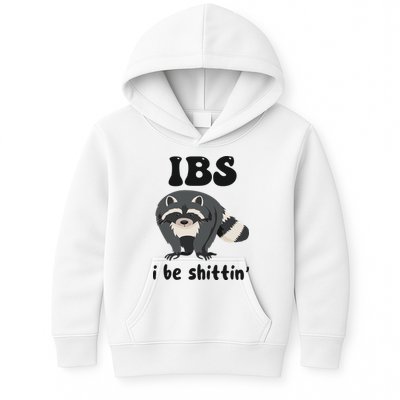 Ibs I Be Shittin Funny Joke Raccoon Kids Hoodie