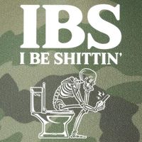 Ibs I Be Shittin Funny Skeleton Legacy Tie Dye Trucker Hat