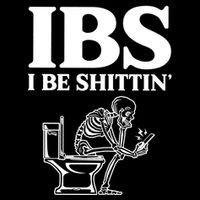 Ibs I Be Shittin Funny Skeleton Backpack