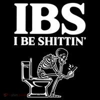 Ibs I Be Shittin Funny Skeleton Drawstring Bag