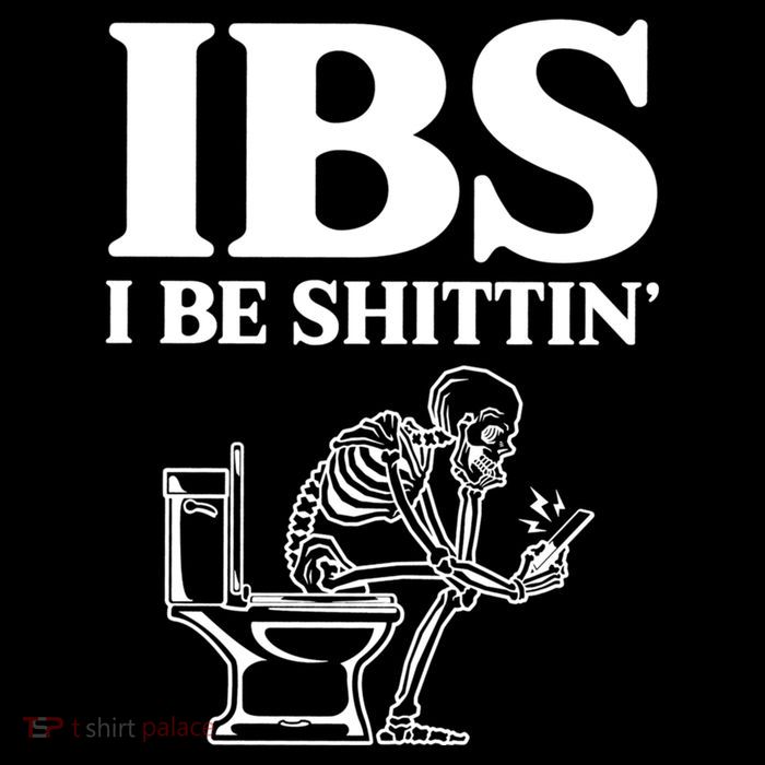 Ibs I Be Shittin Funny Skeleton Sustainable Knit Beanie