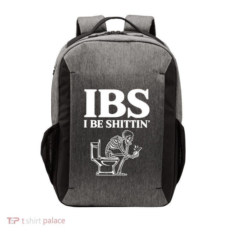 Ibs I Be Shittin Funny Skeleton Vector Backpack