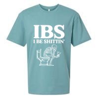 Ibs I Be Shittin Funny Skeleton Sueded Cloud Jersey T-Shirt