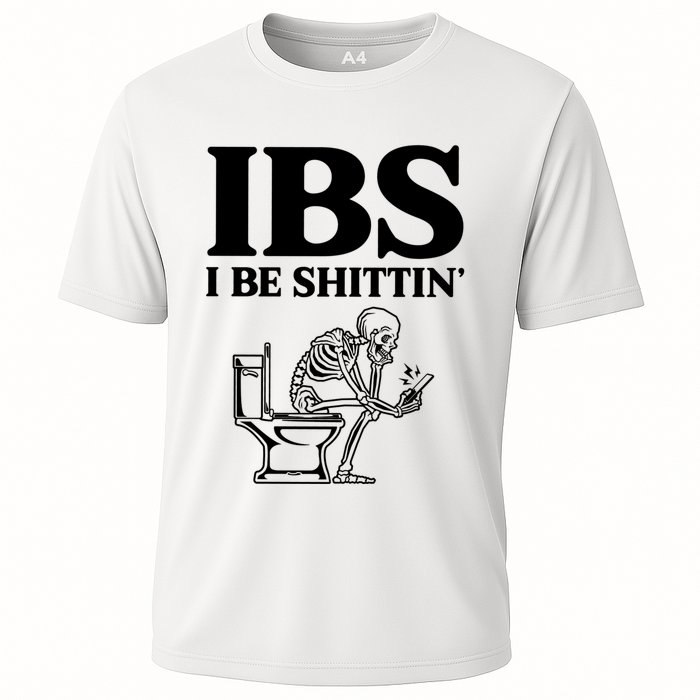 Ibs I Be Shittin Funny Skeleton Performance Shirt