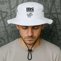 Ibs I Be Shittin Funny Skeleton Bucket Hat