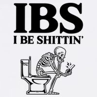 Ibs I Be Shittin Funny Skeleton Bucket Hat