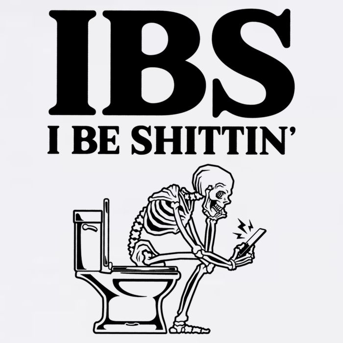 Ibs I Be Shittin Funny Skeleton Bucket Hat