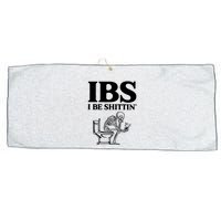 Ibs I Be Shittin Funny Skeleton Large Microfiber Waffle Golf Towel