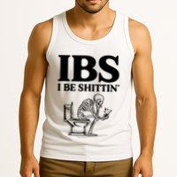 Ibs I Be Shittin Funny Skeleton Tank Top