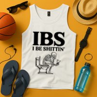 Ibs I Be Shittin Funny Skeleton Tank Top