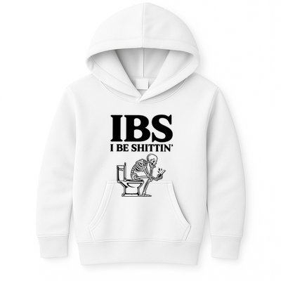 Ibs I Be Shittin Funny Skeleton Kids Hoodie