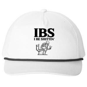 Ibs I Be Shittin Funny Skeleton Snapback Five-Panel Rope Hat