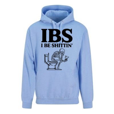 Ibs I Be Shittin Funny Skeleton Unisex Surf Hoodie