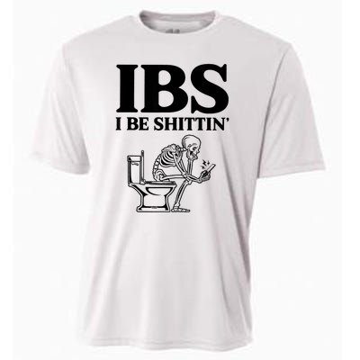 Ibs I Be Shittin Funny Skeleton Cooling Performance Crew T-Shirt