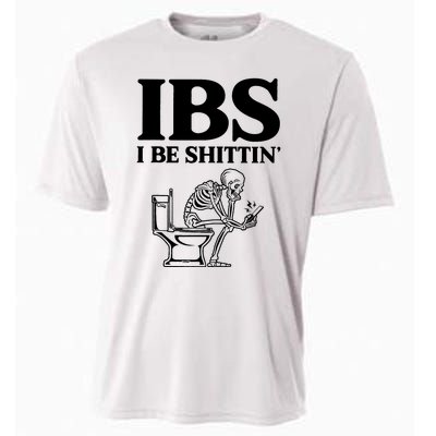 Ibs I Be Shittin Funny Skeleton Cooling Performance Crew T-Shirt