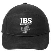 Ibs I Be Shittin Funny Skeleton 7-Panel Snapback Hat