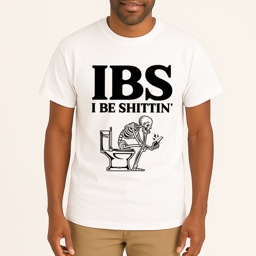 Ibs I Be Shittin Funny Skeleton Tall T-Shirt