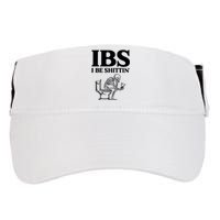 Ibs I Be Shittin Funny Skeleton Adult Drive Performance Visor