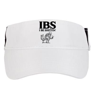 Ibs I Be Shittin Funny Skeleton Adult Drive Performance Visor